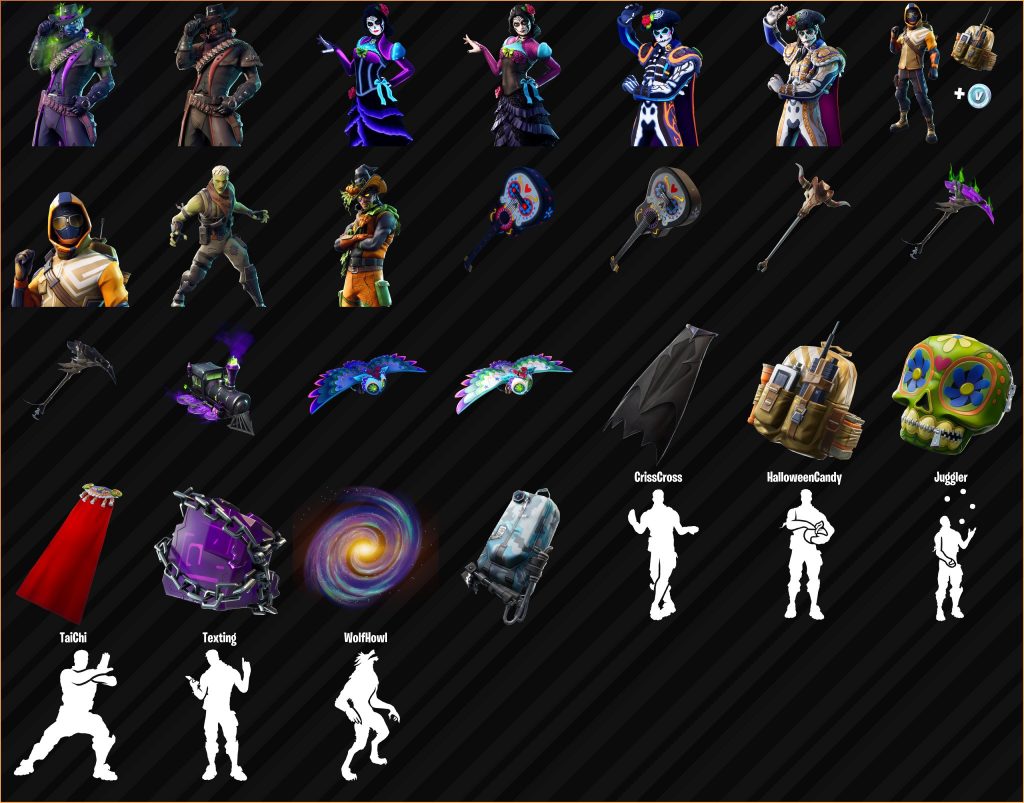New Skins, Back Bling, Gliders, Pickaxes, Emotes in v6.20 patch