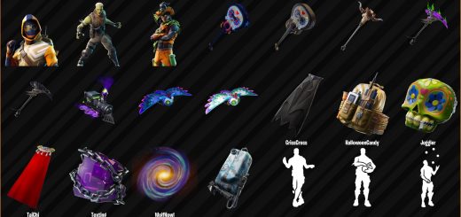 New Skins, Back Bling, Gliders, Pickaxes, Emotes in v6.20 patch