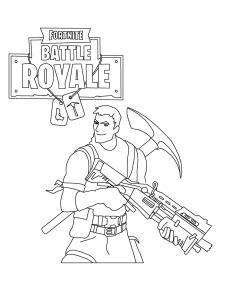 Fortnite coloring pages - Fortnite Battle Royale