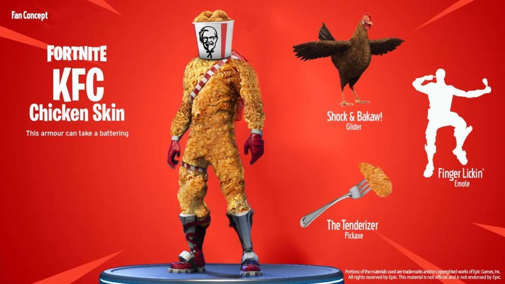 KFC skin in Fortnite - Concept  