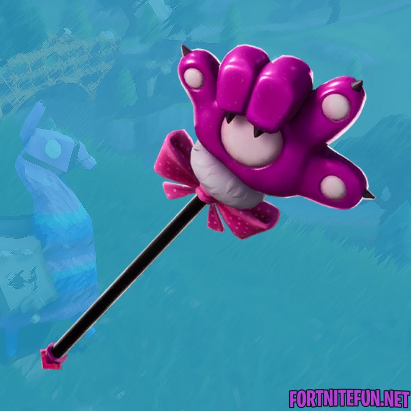 The pickaxe "Cuddle Paw"shows "I love you" 