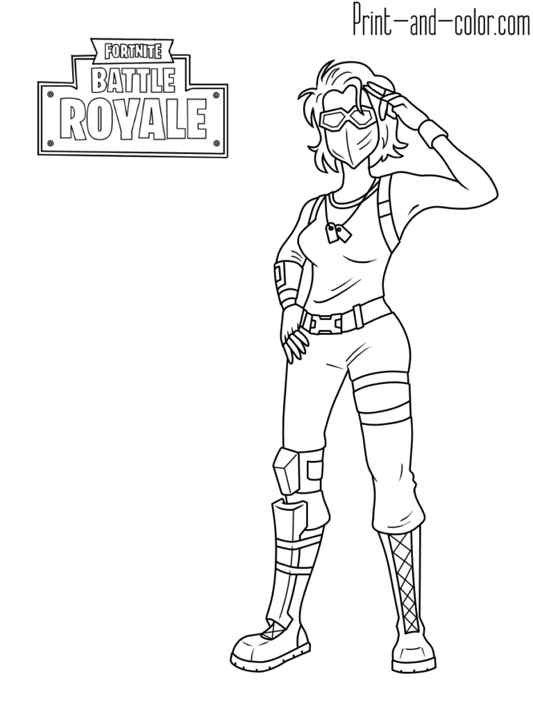 Fortnite coloring pages - Fortnite Battle Royale