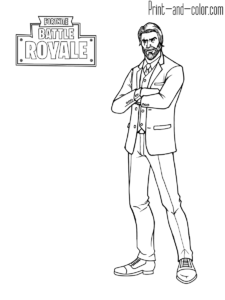 Fortnite coloring pages | Fortnite Battle Royale