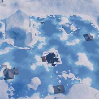 A bug lets you see what Greasy Grove looks like under the frozen lake  