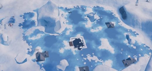 A bug lets you see what Greasy Grove looks like under the frozen lake  