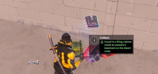 Fortbyte challenges: Found in a filing cabinet inside an assassin’s basement on the desert coast  