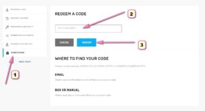 how to redeem a code on fortnite