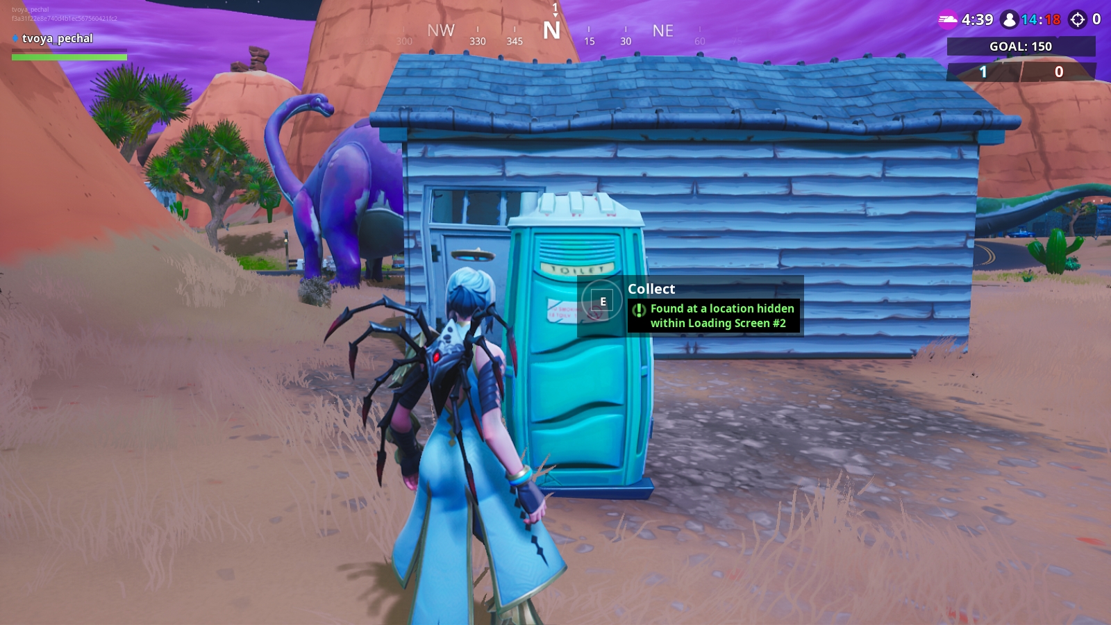 Fortbyte challenges: Found at a location hidden within Loading Screen #2 