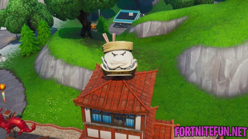 Dance inside holographic Tomato and Durrr Burger heads in series, and then on top of a giant Dumpling head  