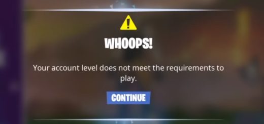 Error “Your Account Level Does Not Meet The Requirements To Play” - How to solve?  