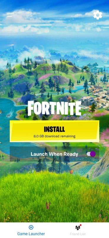 What is the download size of the Fortnite Battle Royale on PC/PS4/Xbox One/Mobile?