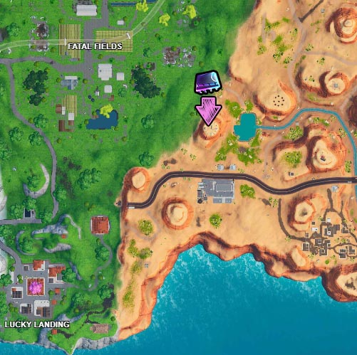 Fortbyte 40: Accessible With the Demi Outfit on a Sundial in the Desert Location Fortnite Guide 