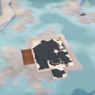 Fortbyte 94: Accessible by using the Scarlet Scythe Pickaxe to smash a blue canoe under a frozen lake Location Guide  