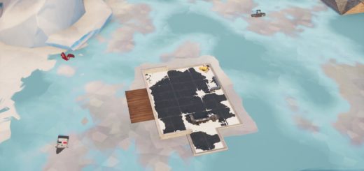 Fortbyte 94: Accessible by using the Scarlet Scythe Pickaxe to smash a blue canoe under a frozen lake Location Guide 
