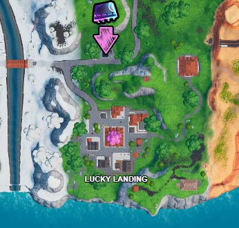 Fortbyte 63: Found Somewhere Between Lucky Landing And Fatal Fields Location Guide 