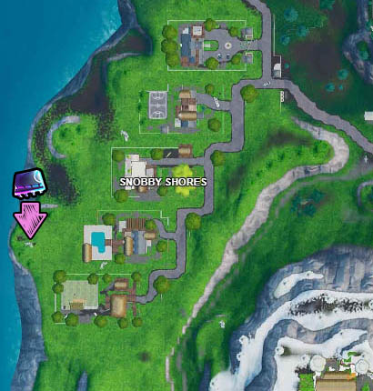 Fortbyte 3: Accessible by using the Skull Trooper Emoji at the western most point Location Guide 