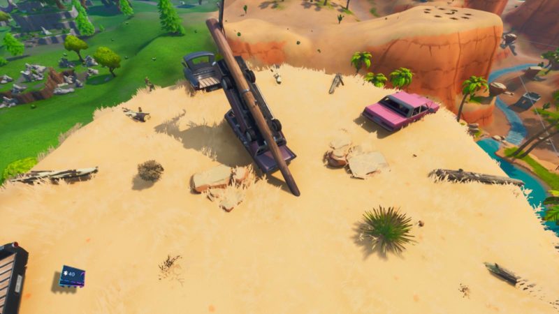 Fortbyte 40: Accessible With the Demi Outfit on a Sundial in the Desert Location Fortnite Guide 