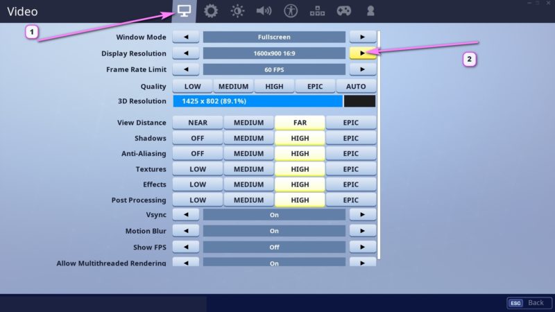 How to Change Fortnite Resolution on PC & Consoles - Fortnite Battle Royale