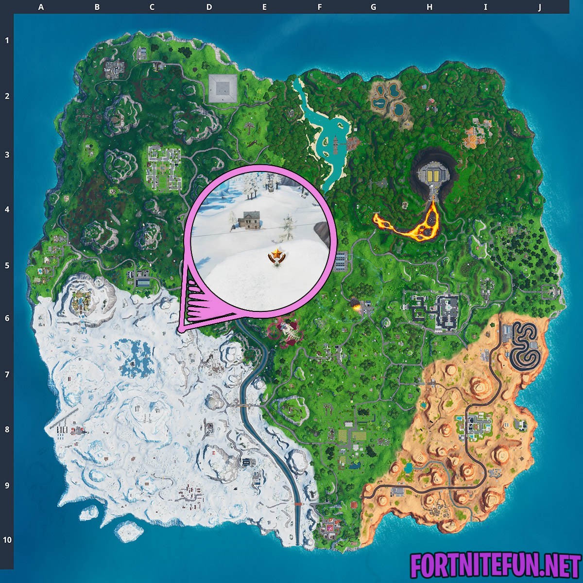 uitdrukking Refrein Havoc Search Between A Basement Film Camera, A Snowy Stone Head And A Flashy Gold  Big Rig Fortnite Location - Fortnite Battle Royale