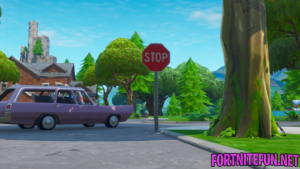 Destroy stop signs with the Catalyst outfit - Season 10 Road Trip Challenges 