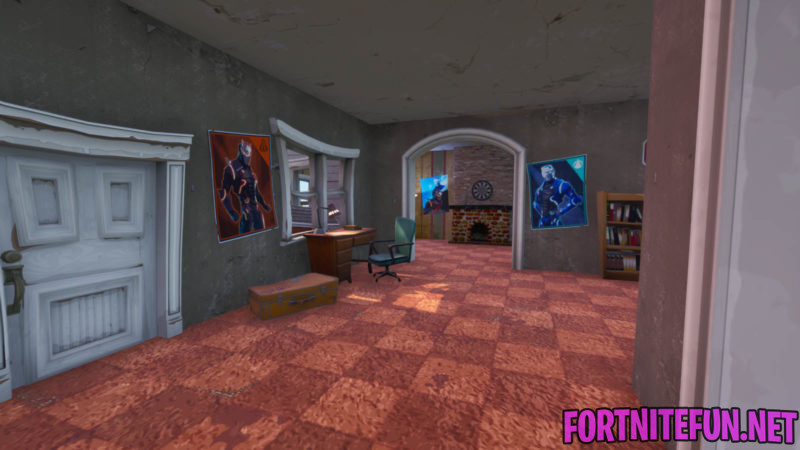 Search Between A Rotary Phone, A Fork-knife, And A Hilltop House Full Of Carbide And Omega Posters Fortnite Location  