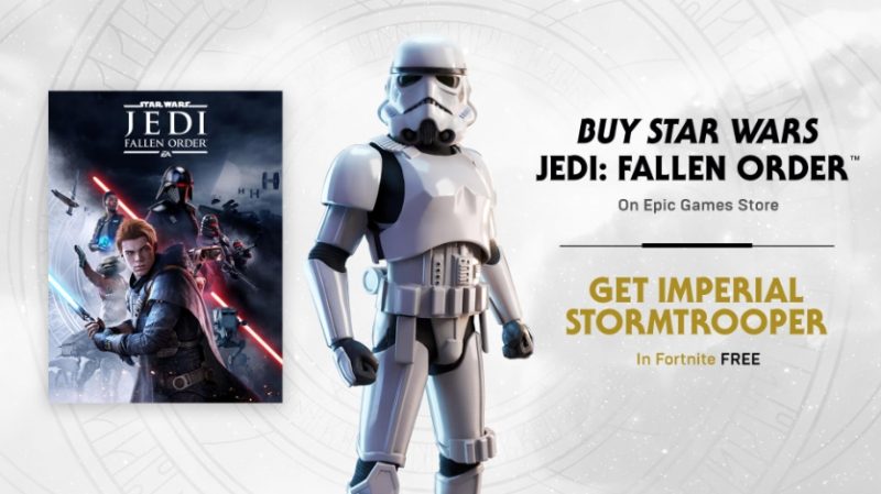 Imperial Stormtrooper outfit for free for the Star Wars Jedi purchase 