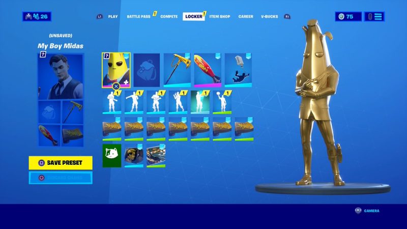 Fortnite Player with the Highest Season 2 Battle Pass Level / Golden Agent Peely