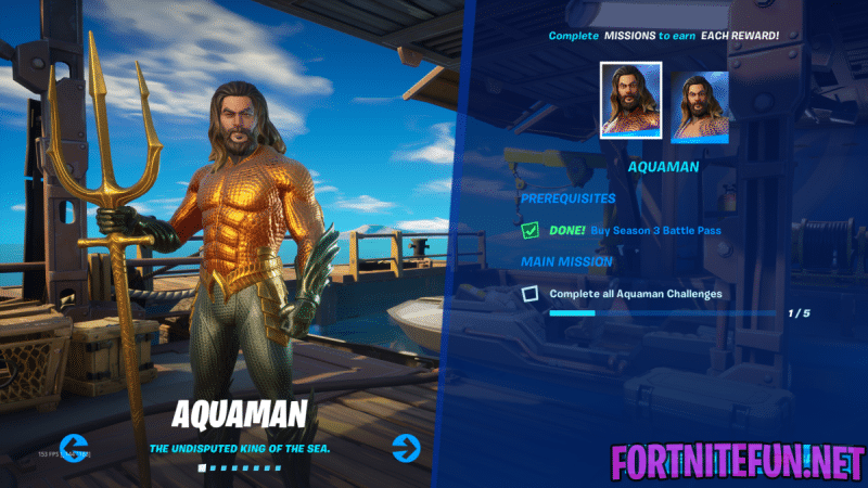 Use a whirlpool at The Fortilla / Fortnite Aquaman week 1 challenges