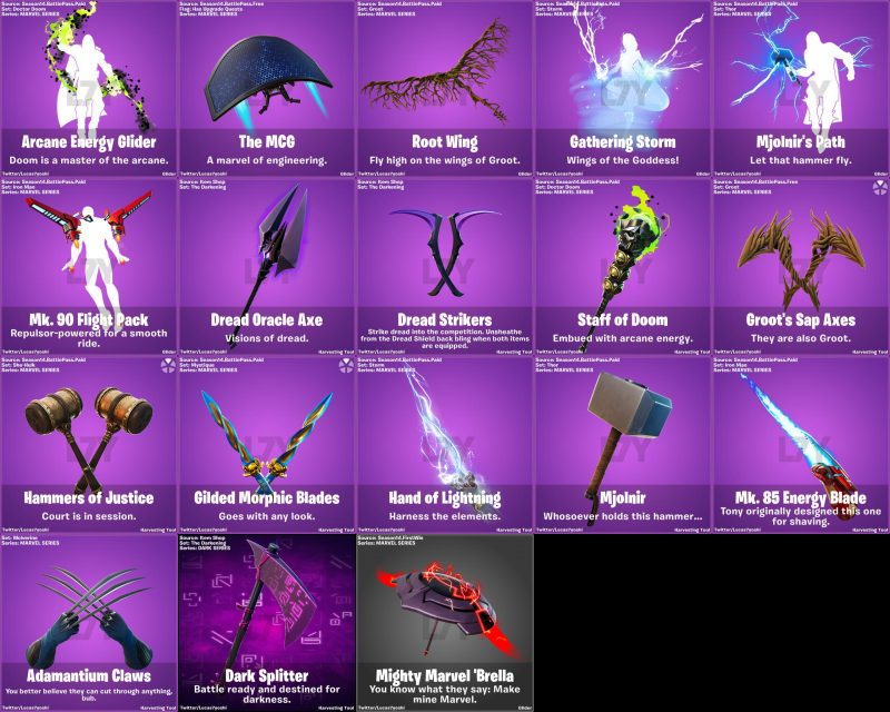 Fortnite v14.00 leaks - all the outfits and other cosmetics  
