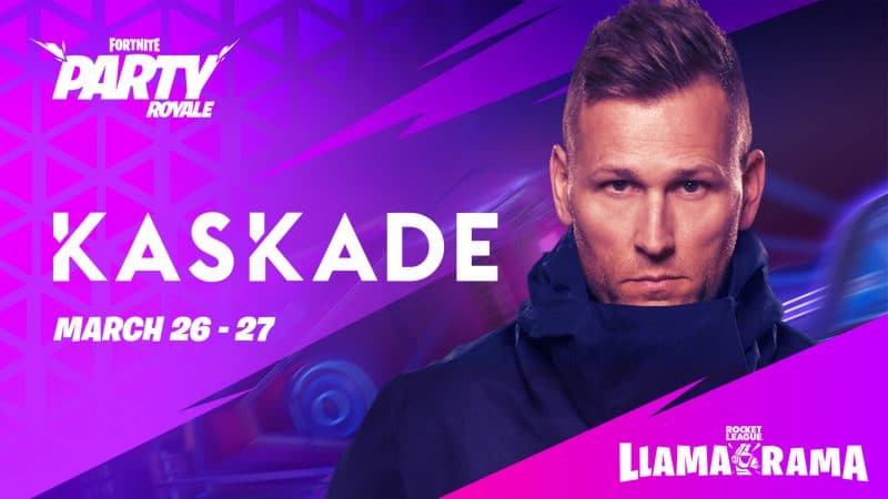 DJ Kaskade Party Royale concert in Fortnite