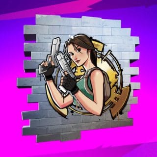 Fortnite free Lara Croft graffiti code  