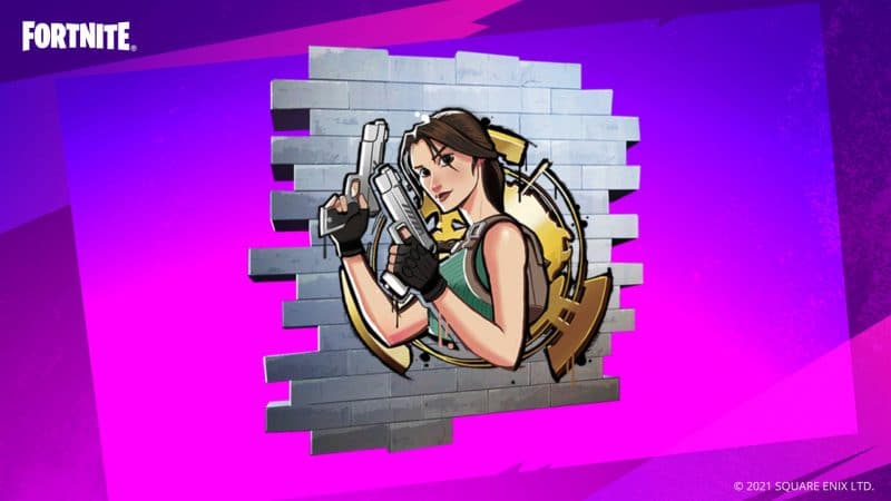 Fortnite free Lara Croft graffiti code