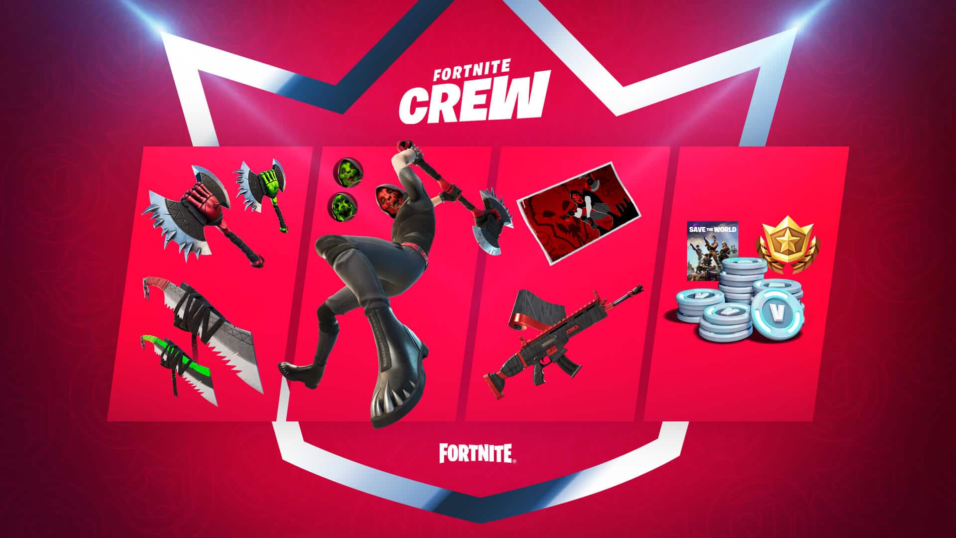 Fortnite Crew May subscription: Deimos outfit and Save the World as a bonus
