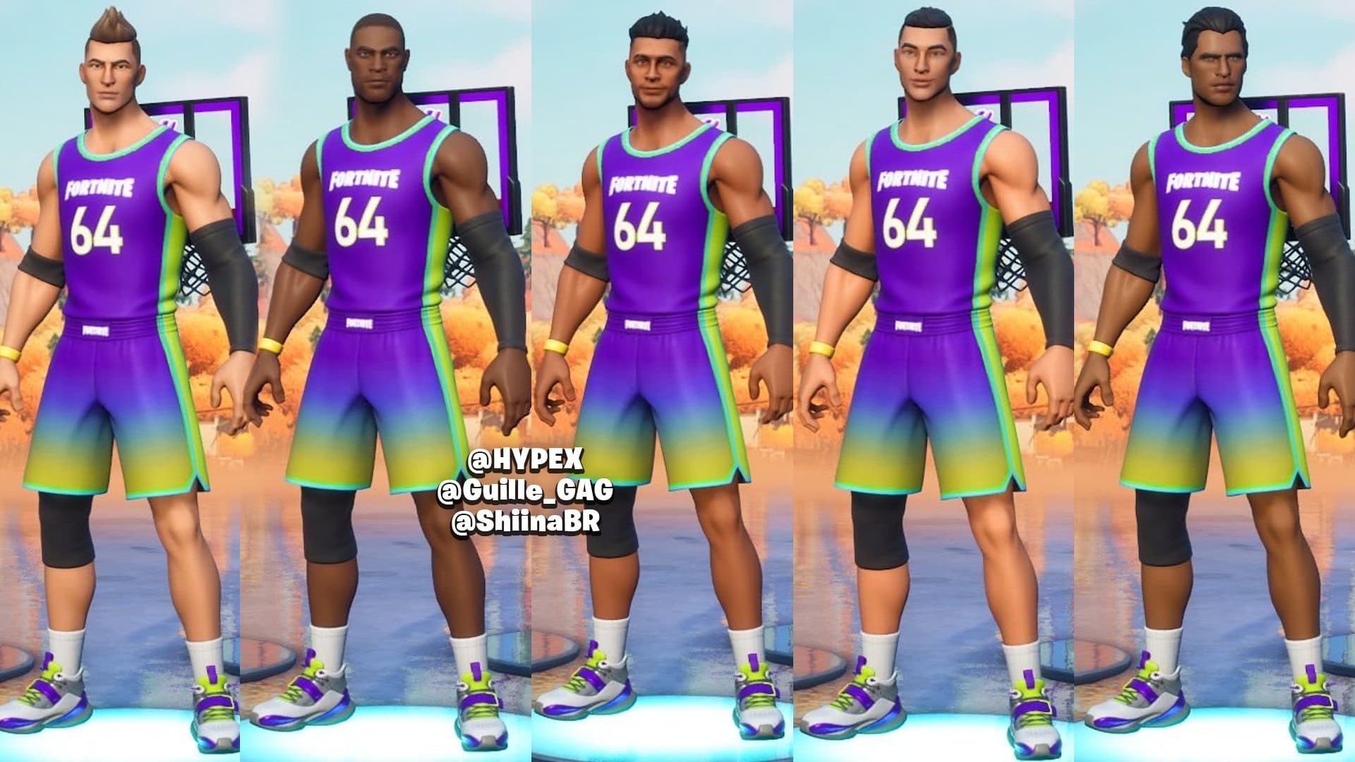 Basketball NBA event skins in Fortnite