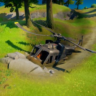 Investigate downed black helicopter - Fortnite story challenge  