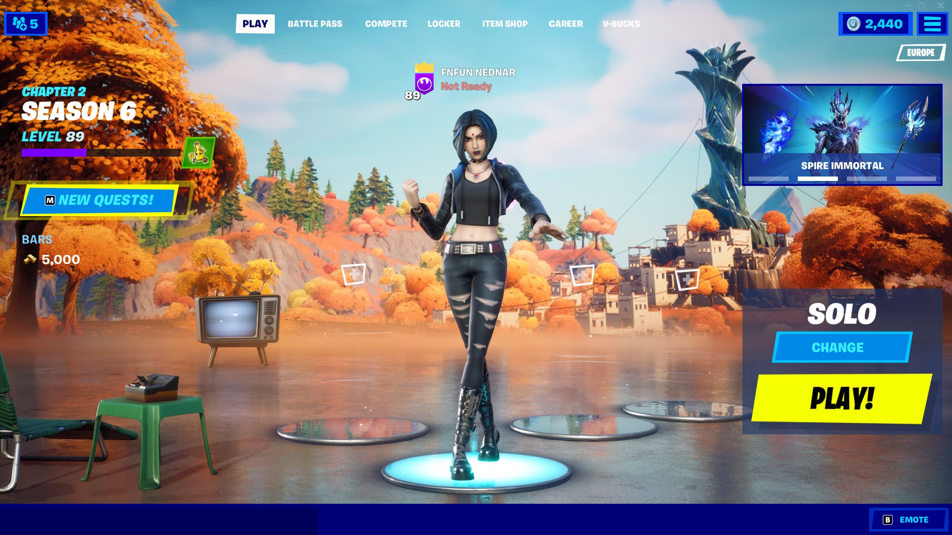 Fortnite lobby has changed right before the end of Chapter 2 Season 6  
