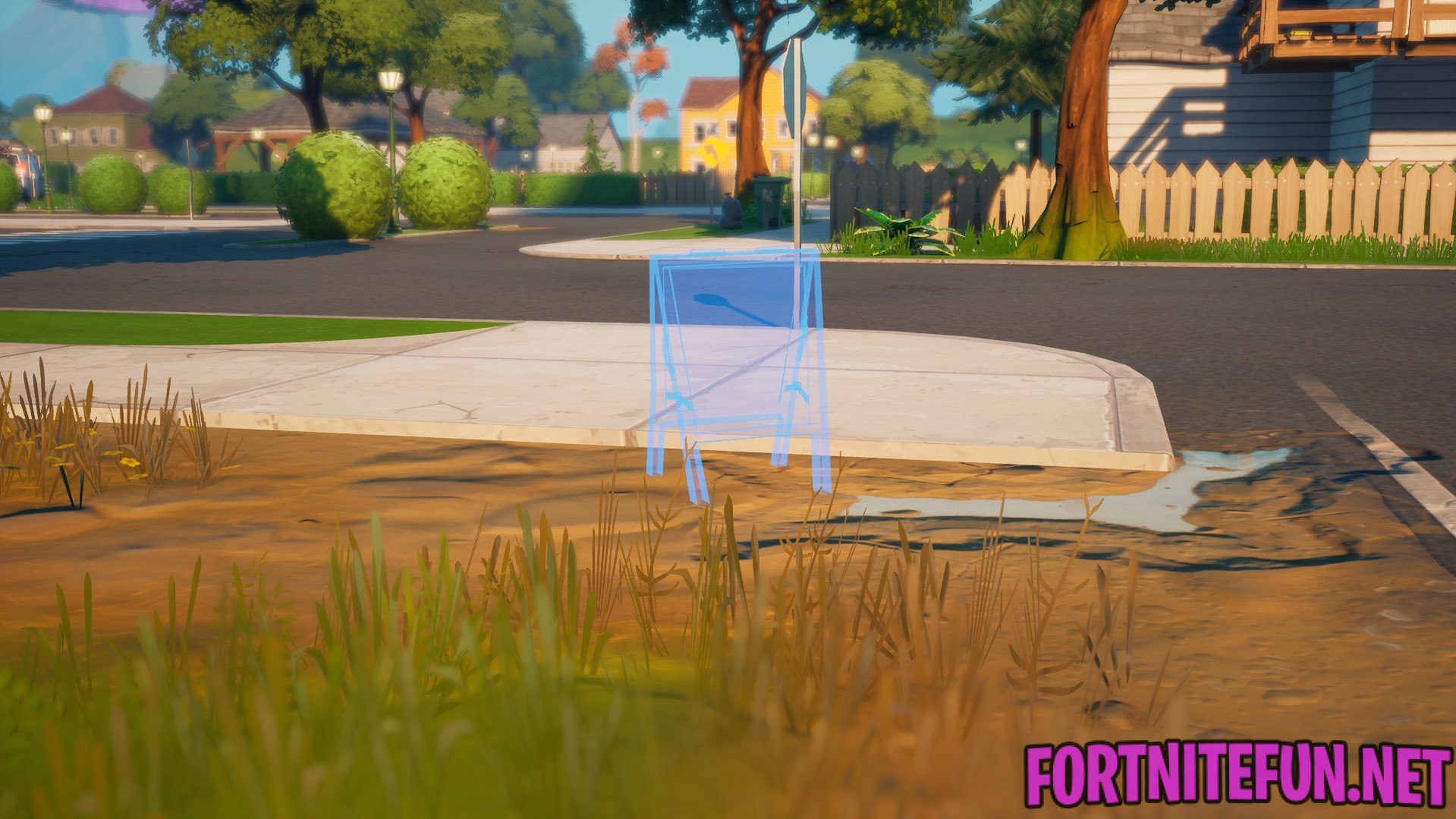 Place welcome signs in Pleasant Park and Lazy Lake - Fortnite Chapter 2 Season 7 legendary challenge  
