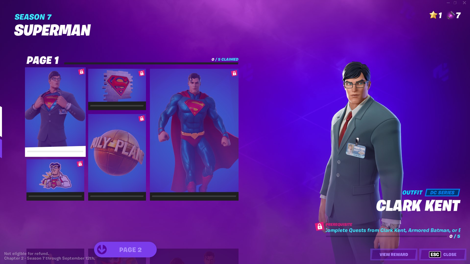 Complete Quests from Clark Kent, Armored Batman, or Beast Boy - Fortnite Superman challenges  