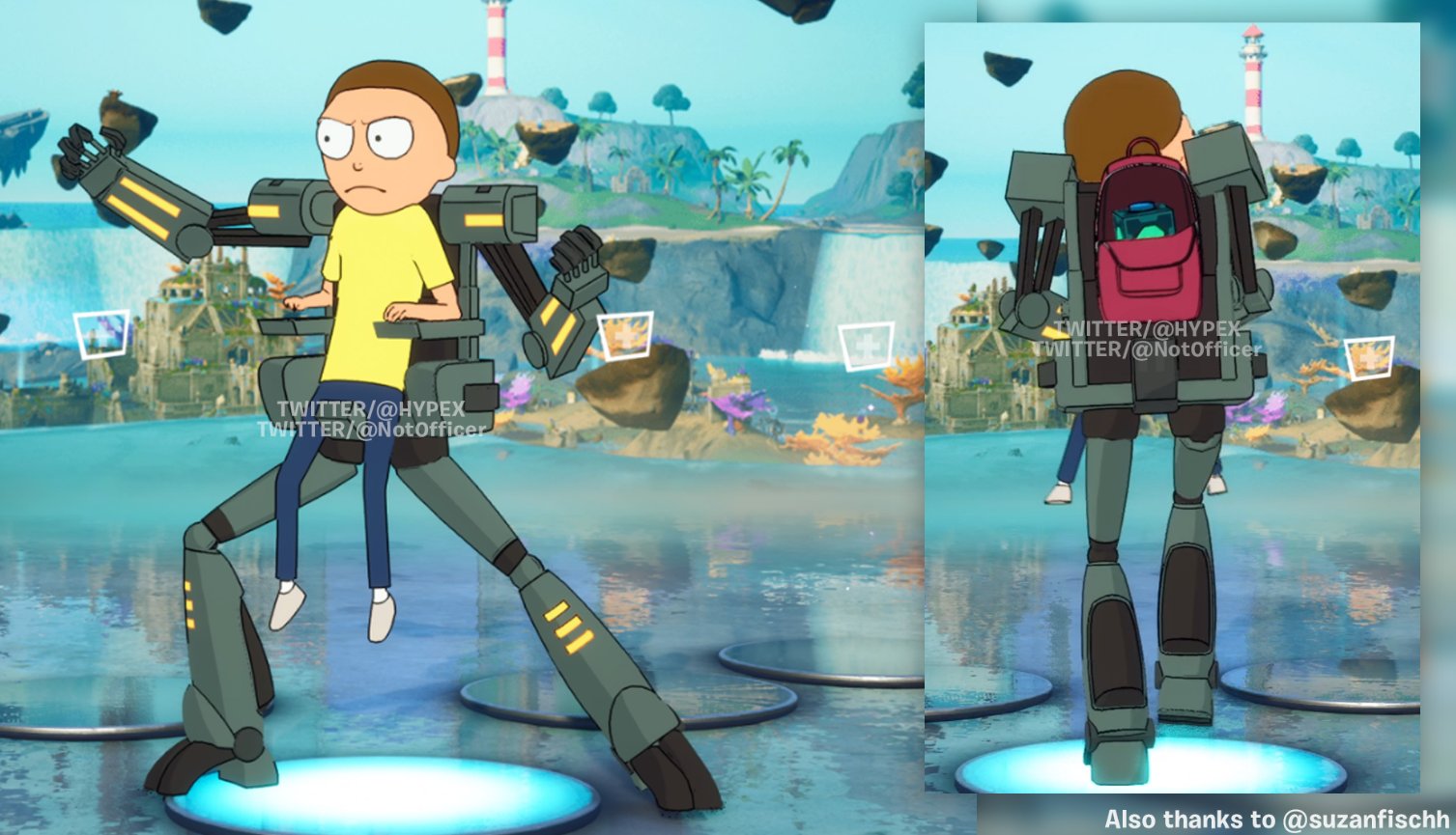 Morty from Rick and Morty series in Fortnite 