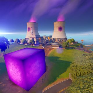 A new cube appeared at Steamy Stacks, and it's different from other Fortnite cubes  