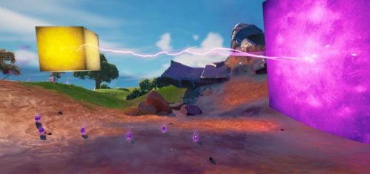 The Golden Cube activated the purple cube at Believer Beach 