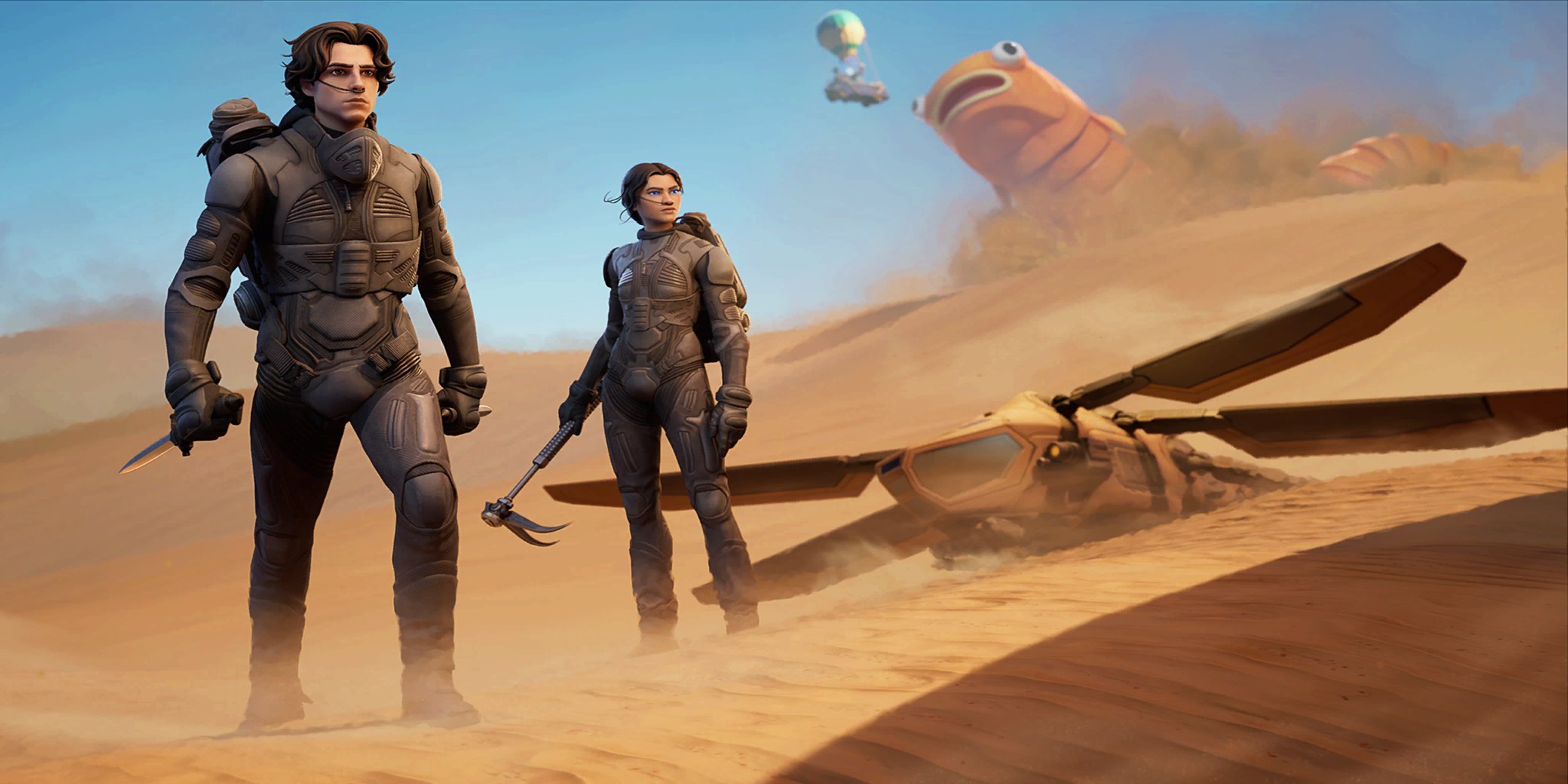 Characters from the movie Dune are coming to Fortnite  