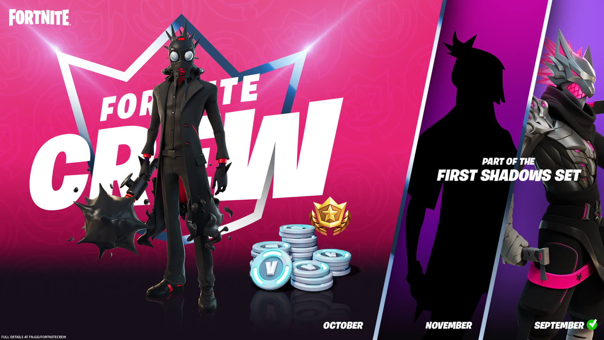 Fortnite Crew October - Chaos Origins outfit 