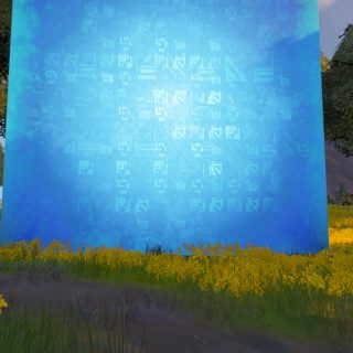 The Blue cube is going to teleport soon!  