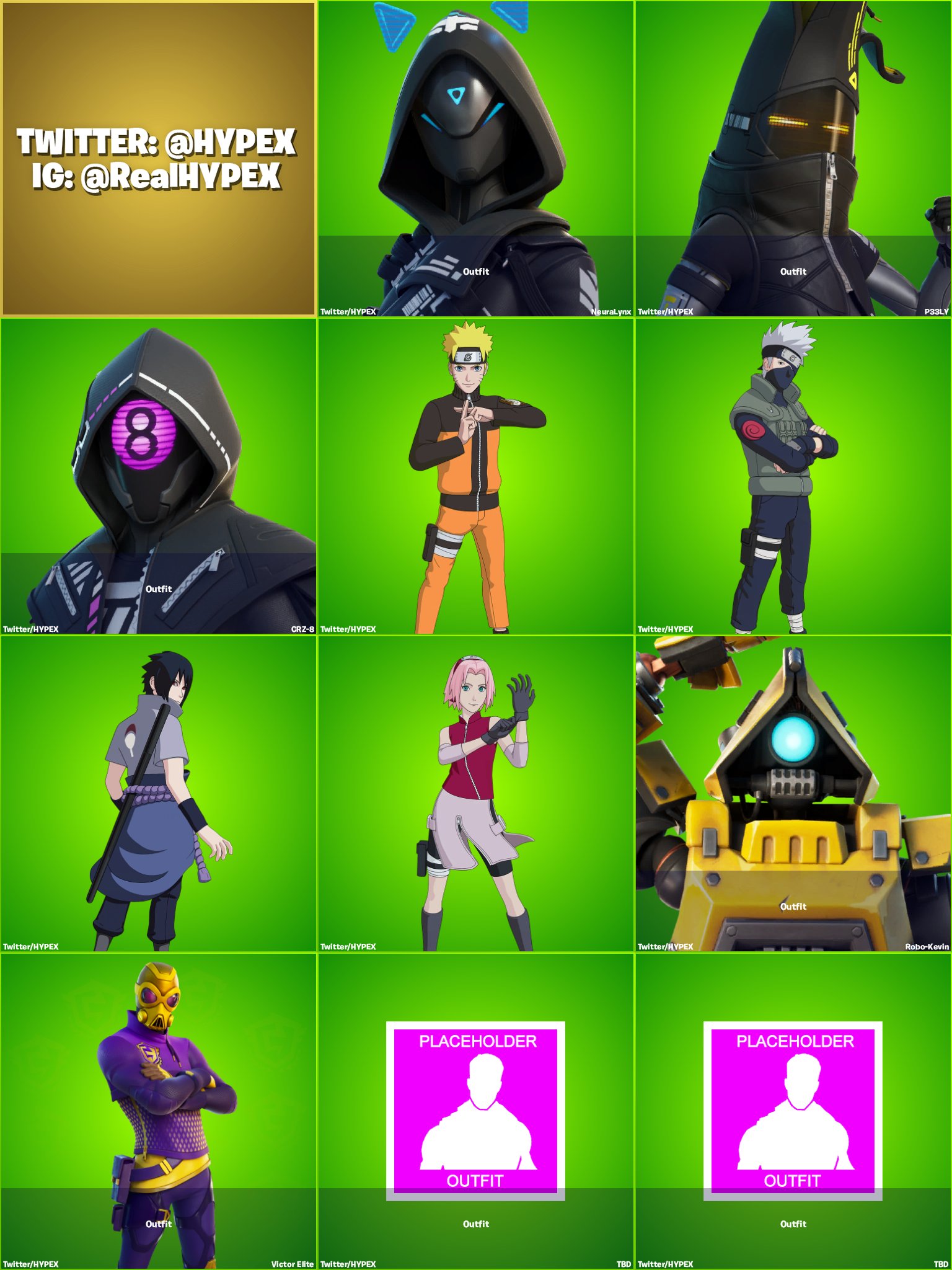 Fortnite 18.40 leaks - all the skins and other cosmetic items 