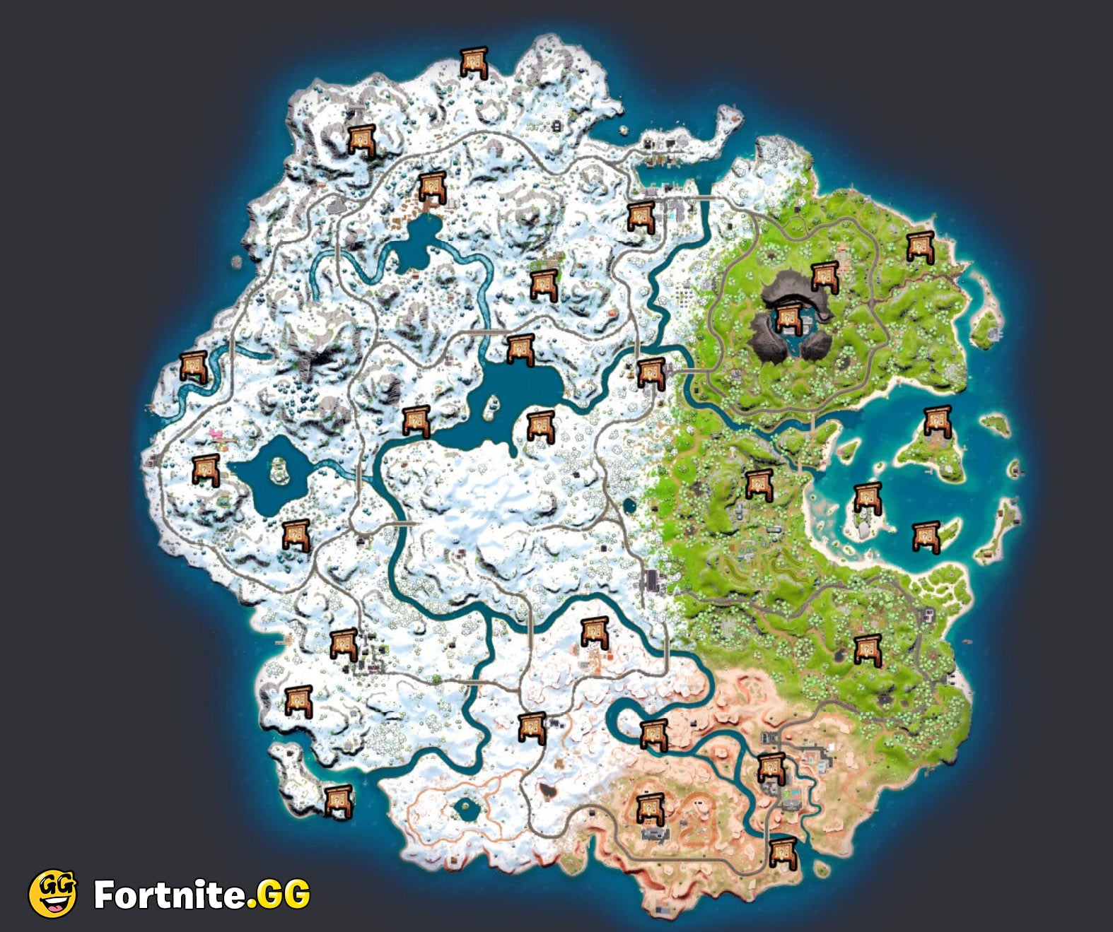 Where to find Bounty Boards on the Chapter 3 Fortnite map?