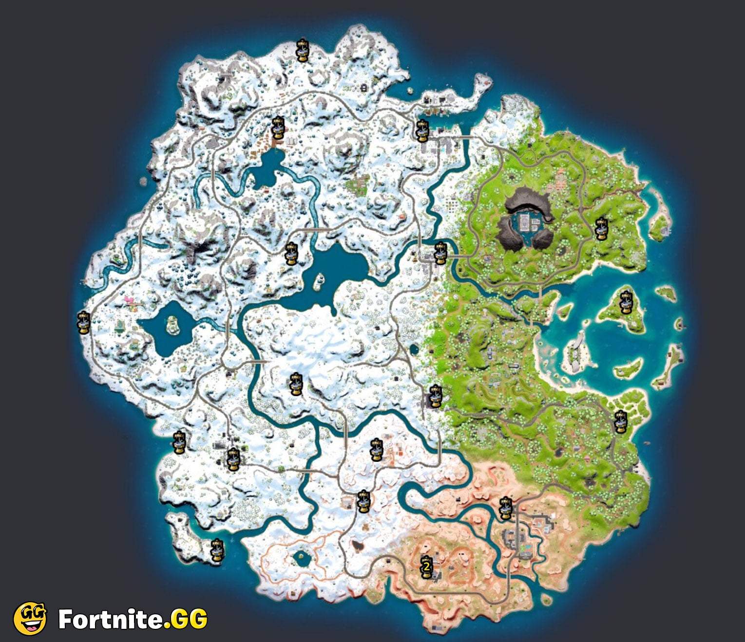 Where to find Upgrade Benches on the Chapter 3 Fortnite map?