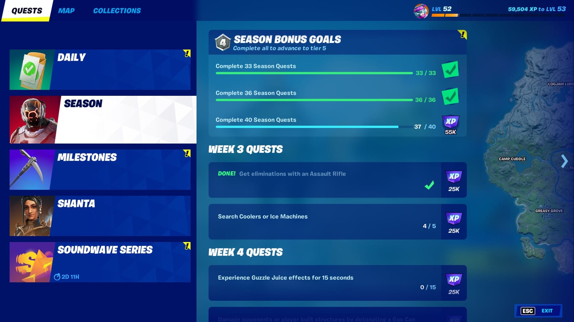 Challenges and XP in Fortnite don't work, what to do?
