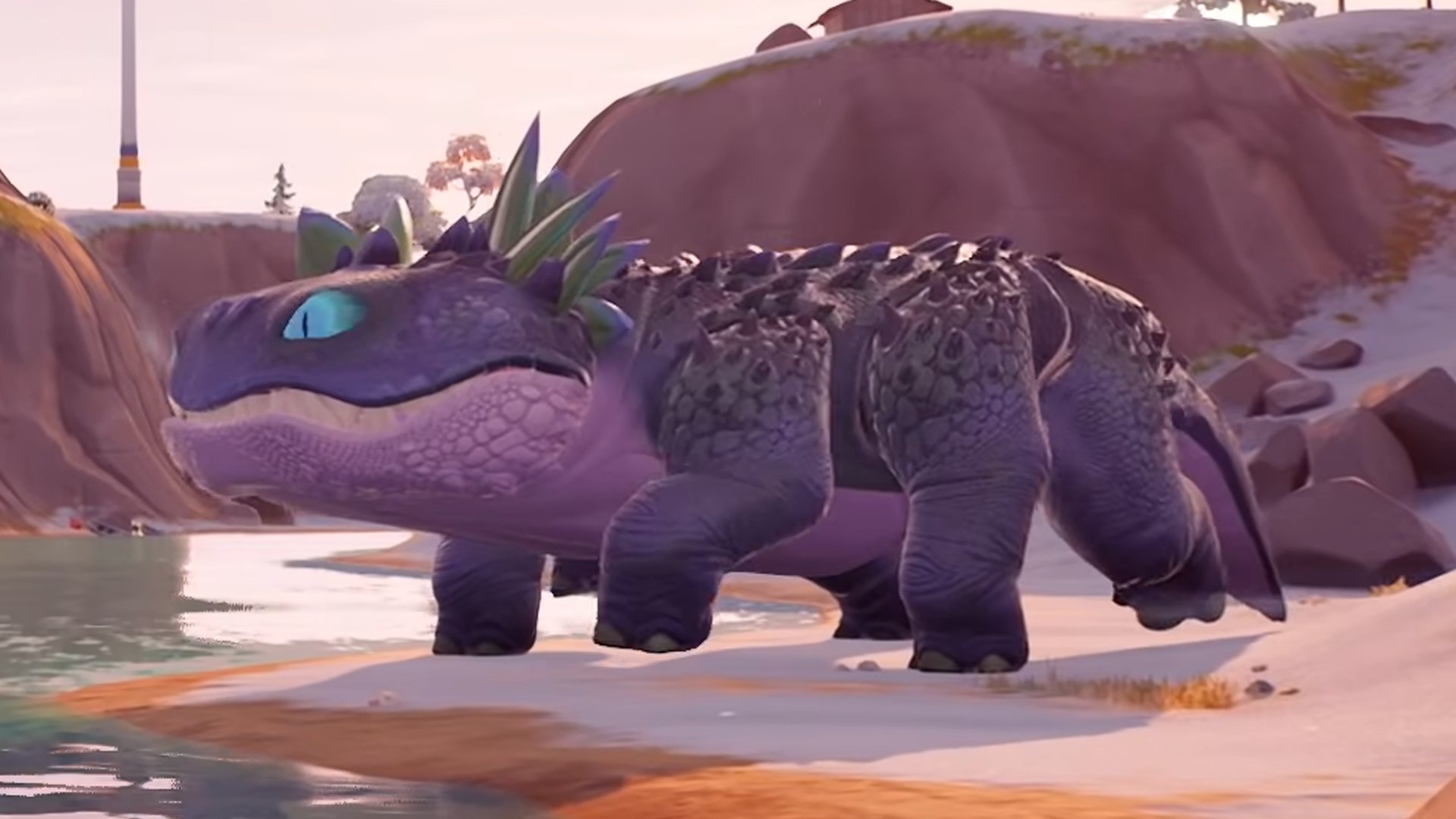 Purple dinosaurs (Butter cake) - new animals are coming to Fortnite soon  