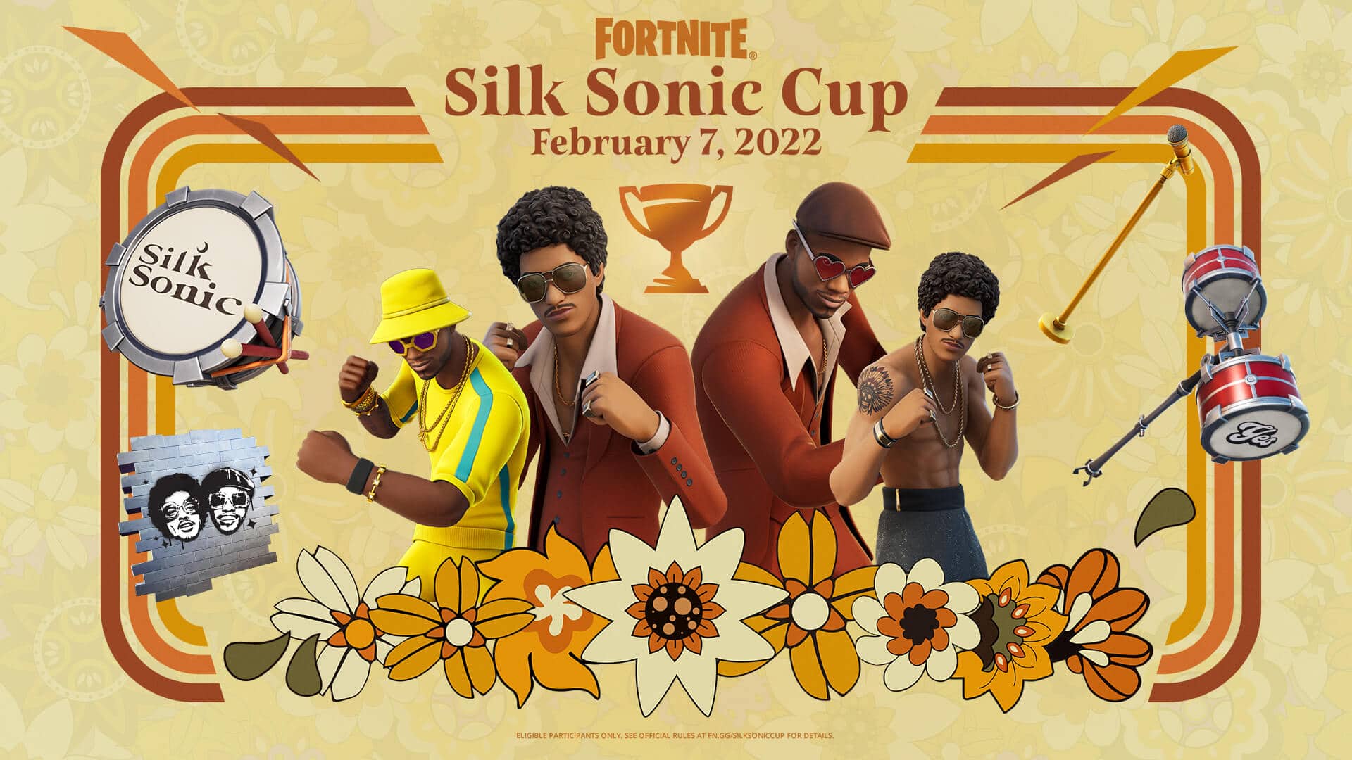 Cup with free Bruno Mars and Anderson .Paak outfits and spray